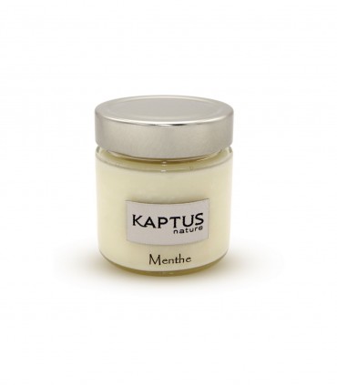 Bougie à la cire de soja Menthe  Collection Intemporelle