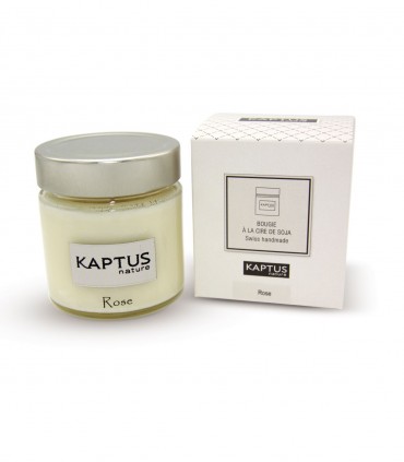 Bougie à la cire de soja Pétales de Rose  Collection Intemporelle