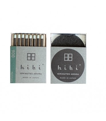 Citronella. Scatola di 8 bastoncini con tappetino speciale.