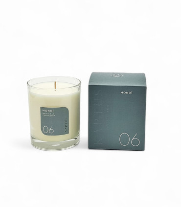 Candela in cera di soia Monoï. Collezione Contemporanea