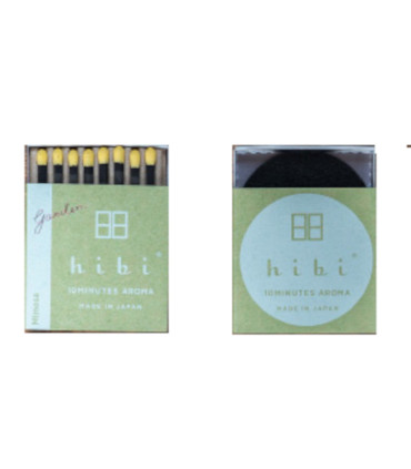 Mimosa. Scatola di 8 bastoncini con tappetino speciale.