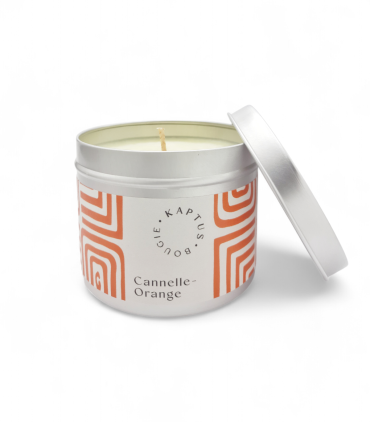 Zimt-Orange Soja-Wachs-Kerze. Mosaik Kollektion