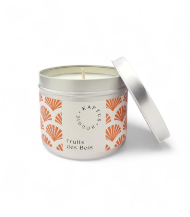 Candela in cera di soia Frutti della foresta. Collezione Mosaico