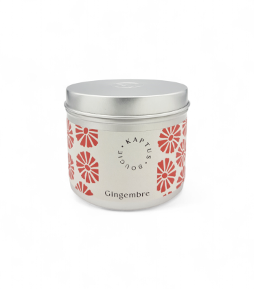 Candela in cera di soia Zenzero. Collezione Mosaico