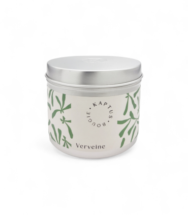 Candela in cera di soia Verbena. Collezione Mosaico