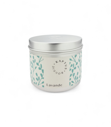 Candela in cera di soia Lavanda. Collezione Mosaico