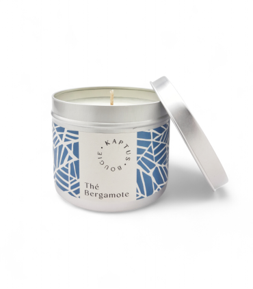 Bougie à la cire de soja Thé Bergamote. Collection Mosaïque