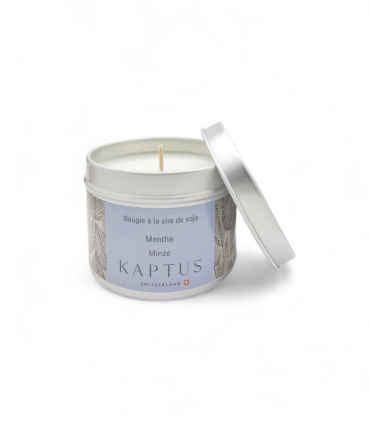 Bougie à la cire de soja Menthe Collection Voyage