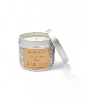 Pfirsich Soja-Wachs-Kerze. Reisekollektion