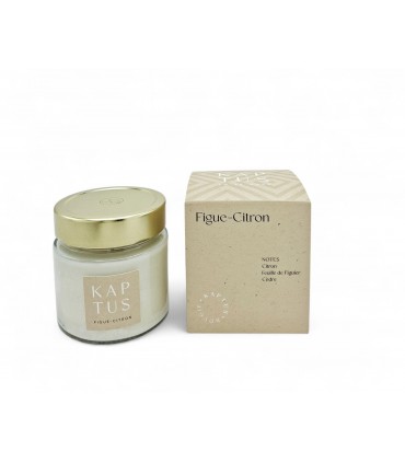 Bougie à la cire de soja Figue-Citron Collection Intemporelle