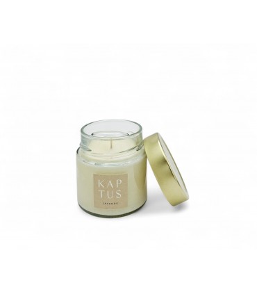 Candela in cera di soia Lavanda. Collezione senza tempo