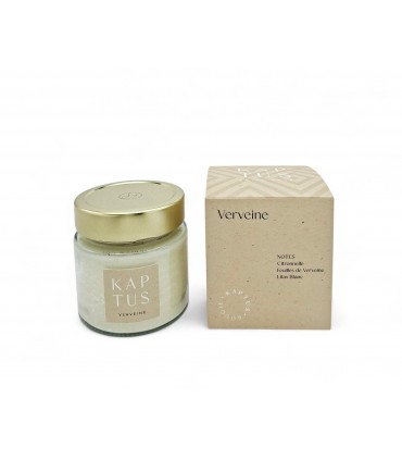 Bougie à la cire de soja Verveine  Collection Intemporelle