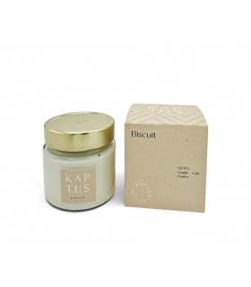 Biskuit Soja-Wachs-Kerze. Zeitlose Kollektion