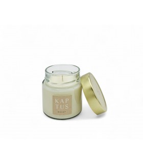 Candela in cera di soia Biscotto. Collezione senza tempo